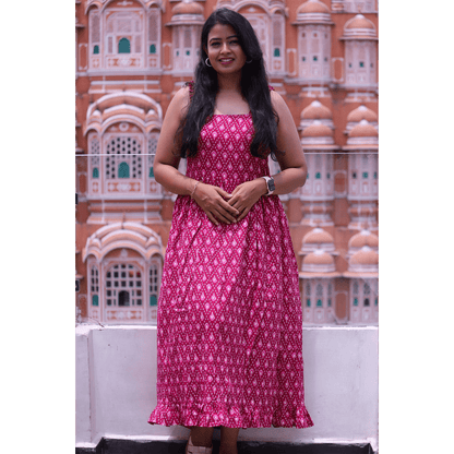 Pink Peony Maxi Dress