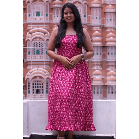 Pink Peony Maxi Dress