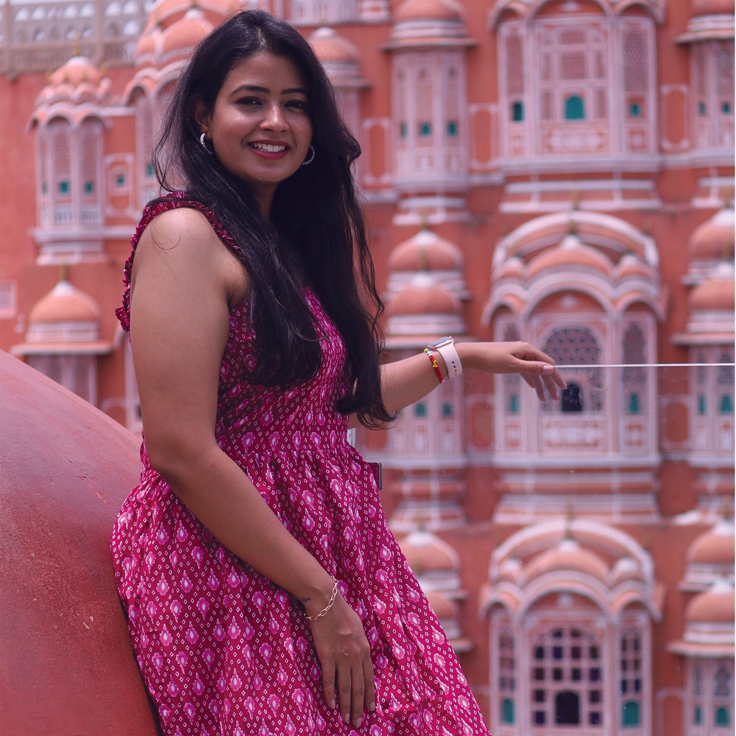 Pink Peony Maxi Dress