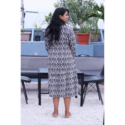 Abstract Allure Midi Dress